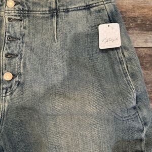 Free People High Rise Gray Jeans